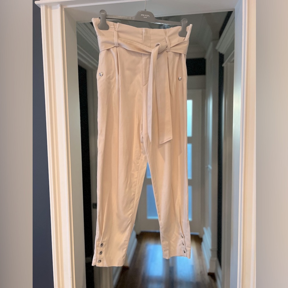 Iro paper bag pants - light pink size 40